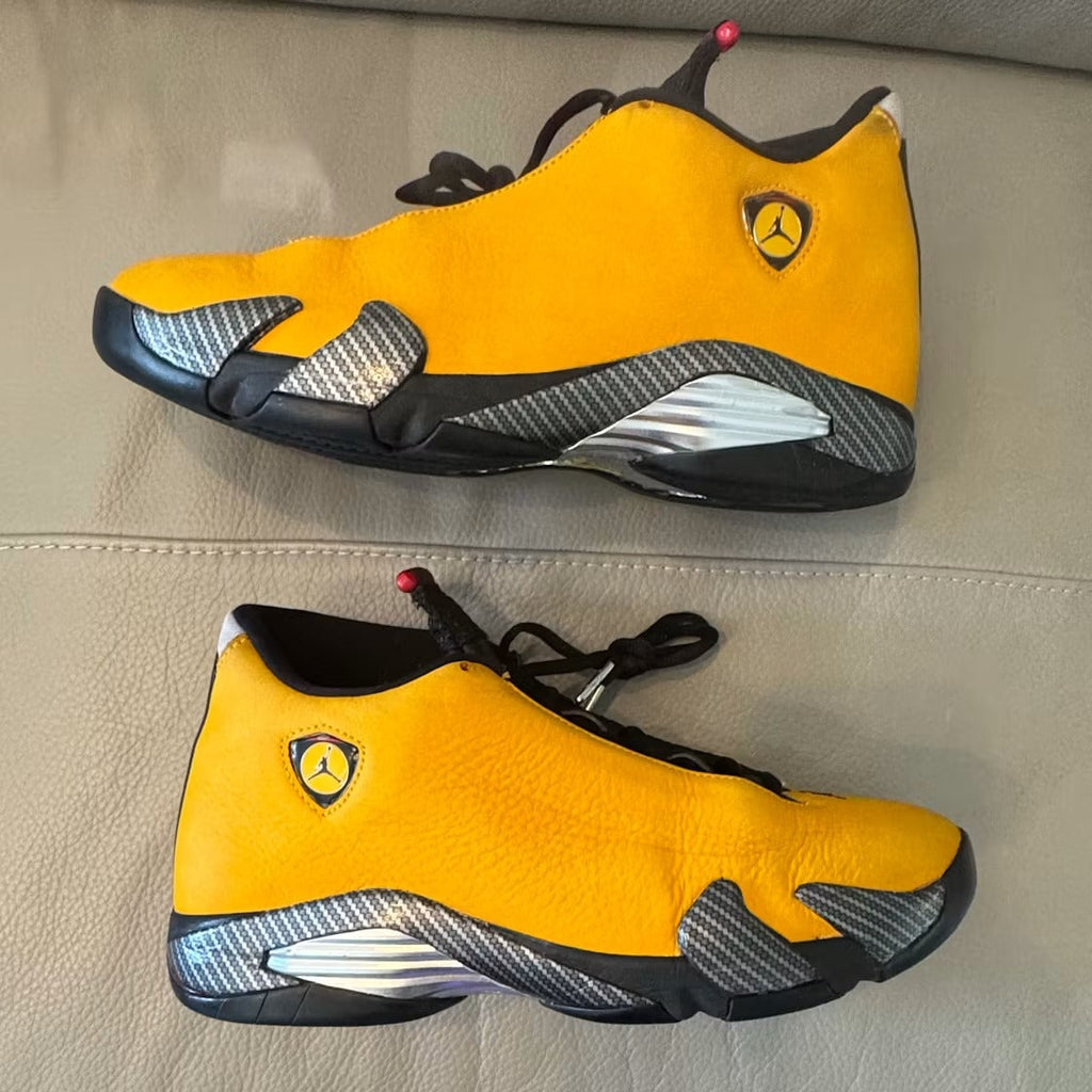 Air Jordan 14 Retro University Gold product image 3, provided for visual reference and product detail review