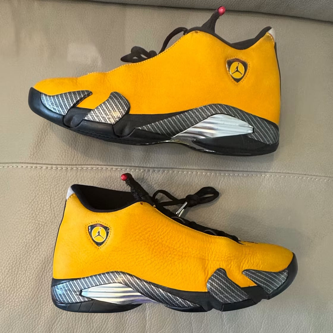 Air Jordan 14 Retro University Gold product image 3, provided for visual reference and product detail review