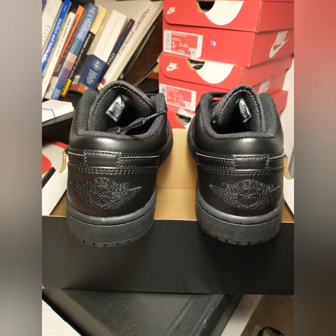 Air Jordan 1 Low Triple Black product image 3, provided for visual reference and product detail review