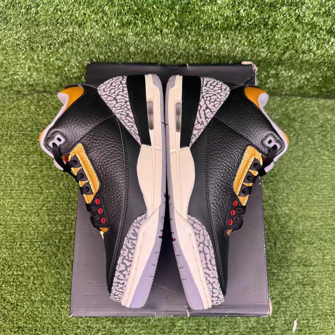 Air Jordan 3 Retro Black Cement Gold (Women) product image 5, provided for visual reference and product detail review