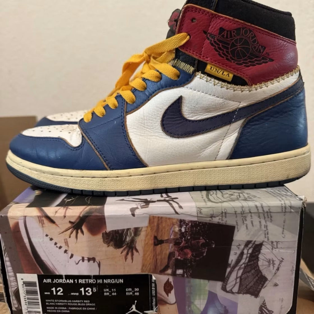 Air Jordan 1 Retro High Union Los Angeles Storm Blue product image 4, provided for visual reference and product detail review