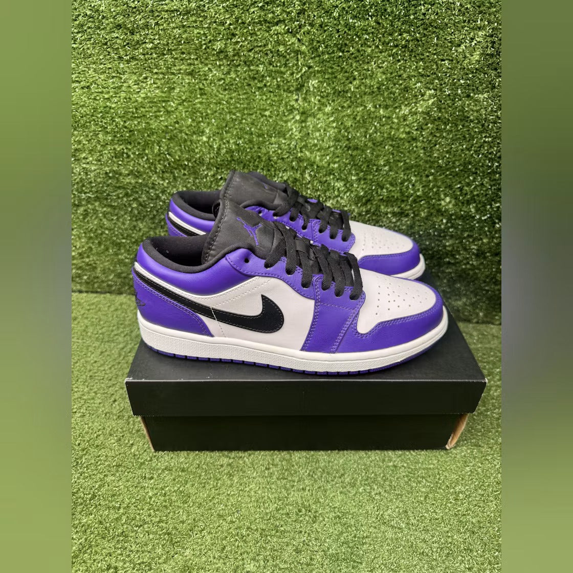 Air Jordan 1 Low Court Purple White product image 4, provided for visual reference and product detail review