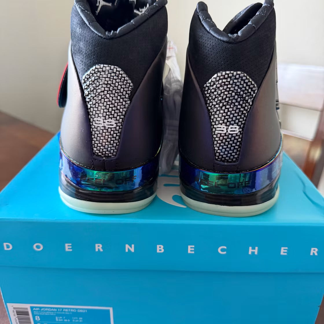 Air Jordan 17 Retro Doernbecher Zach Rumbaugh product image 2, provided for visual reference and product detail review