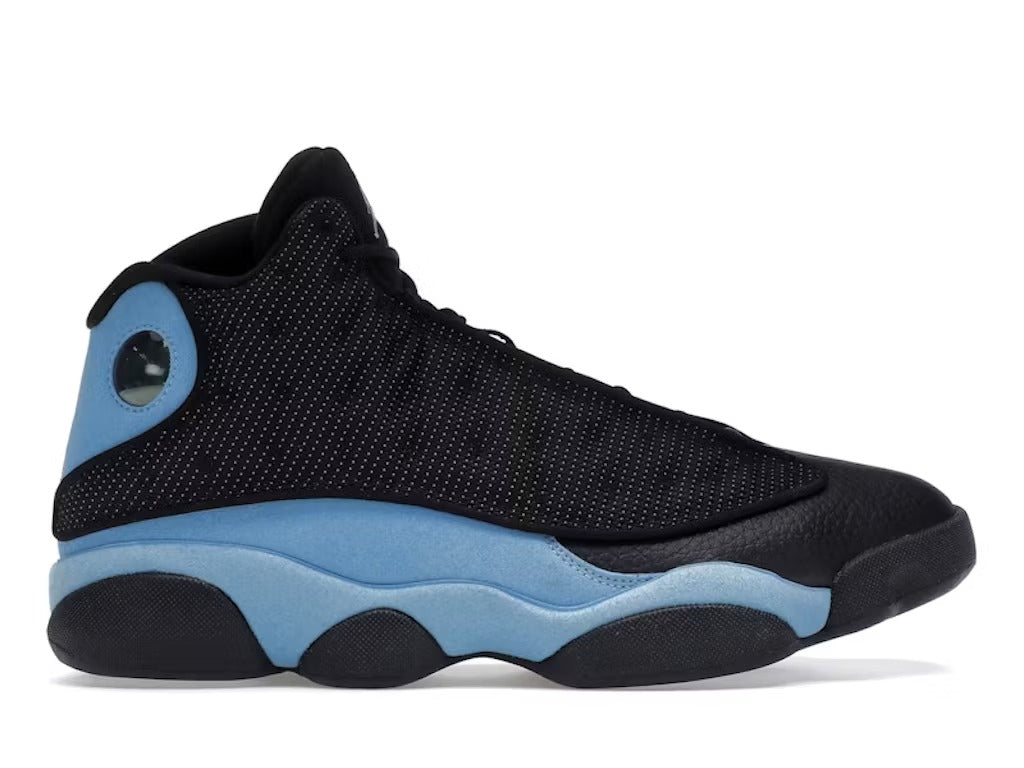 Air Jordan 13 Retro Black University Blue product image 1, provided for visual reference and product detail review