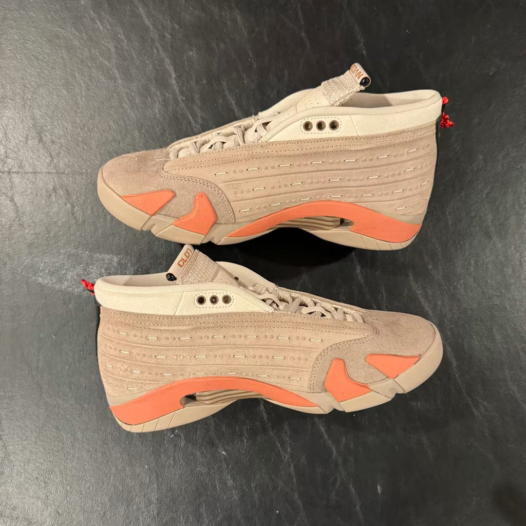 Air Jordan 14 Retro Low CLOT Terra Blush product image 3, provided for visual reference and product detail review