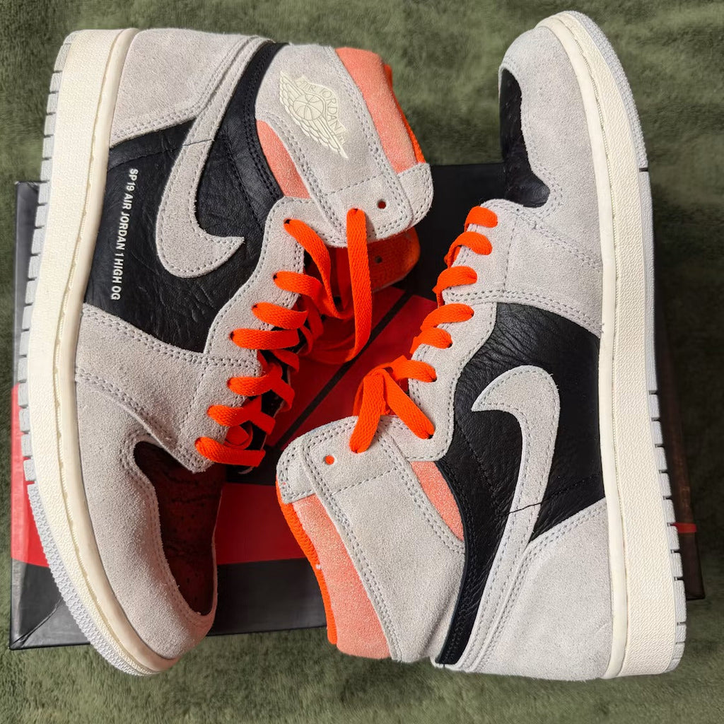 Air Jordan 1 Retro High Neutral Grey Hyper Crimson product image 2, provided for visual reference and product detail review
