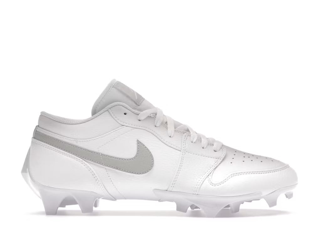 Air Jordan 1 Low TD Cleat White Grey Fog product image 1, provided for visual reference and product detail review