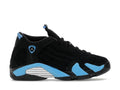 Air Jordan 14 Retro Black University Blue (2026) (GS) product image 1, provided for visual reference and product detail