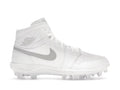 Air Jordan 1 Mid TD Cleat White Grey Fog product image 1, provided for visual reference and product detail review