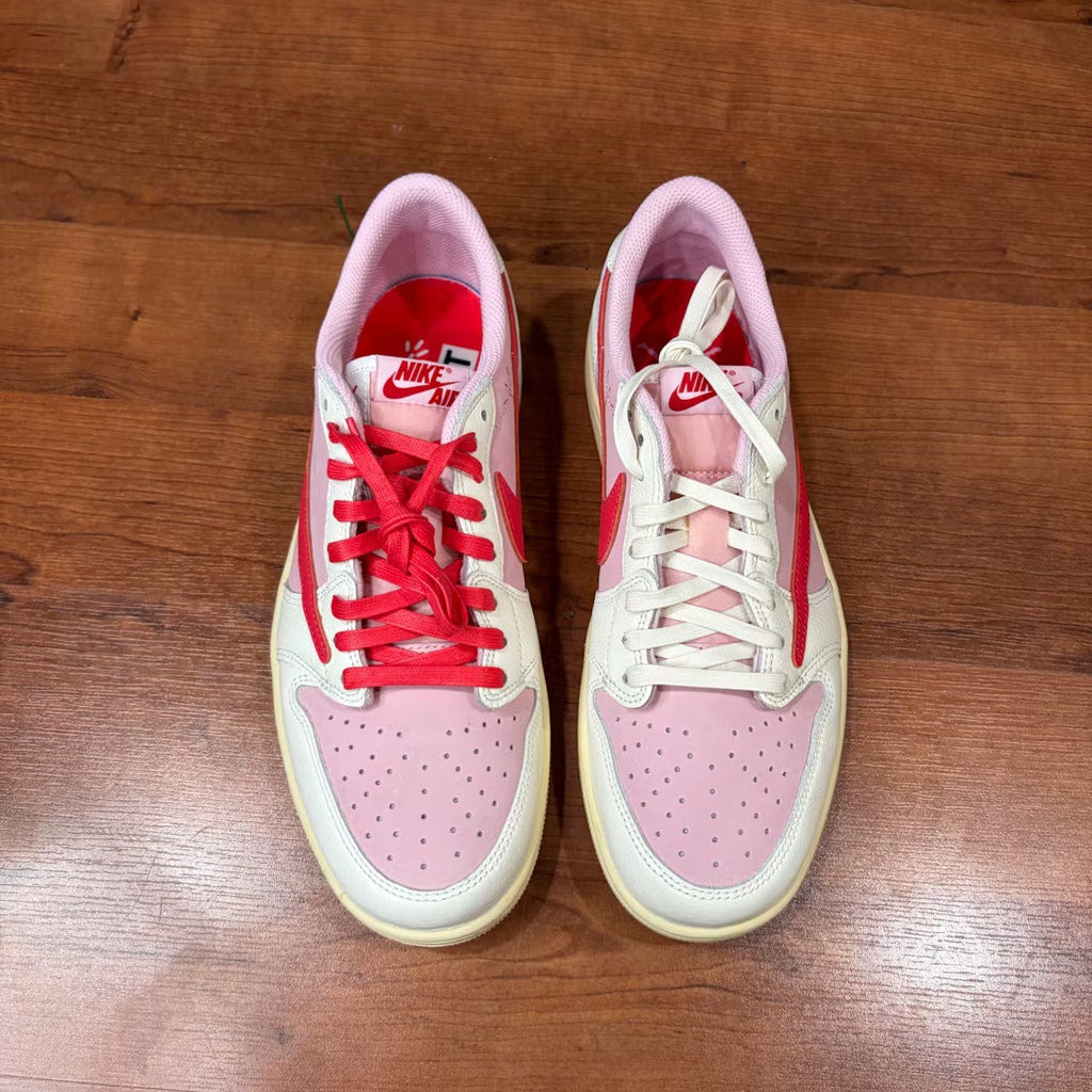 Air Jordan 1 Retro Low OG SP Travis Scott Sail Tropical Pink product image 3, provided for visual reference and product