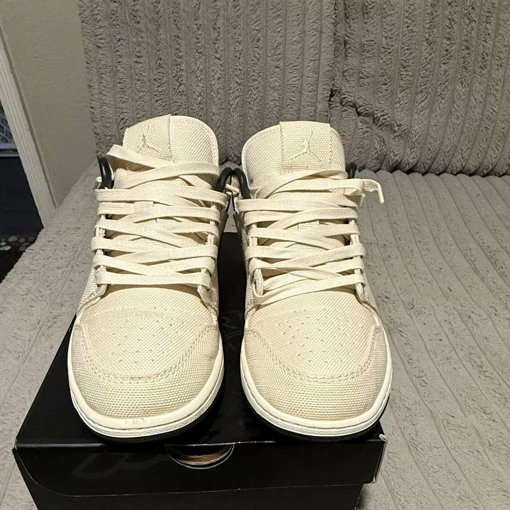Air Jordan 1 Low Premium Pale Ivory Off Noir Baroque Brown product image 3, provided for visual reference and product detail