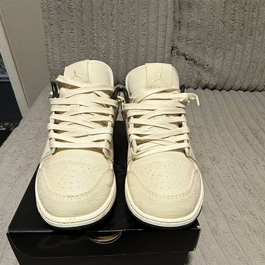 Air Jordan 1 Low Premium Pale Ivory Off Noir Baroque Brown product image 3, provided for visual reference and product detail