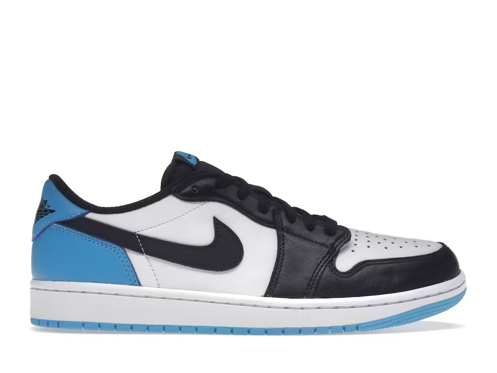 Air Jordan 1 Retro Low OG Black Dark Powder Blue product image 1, provided for visual reference and product detail review