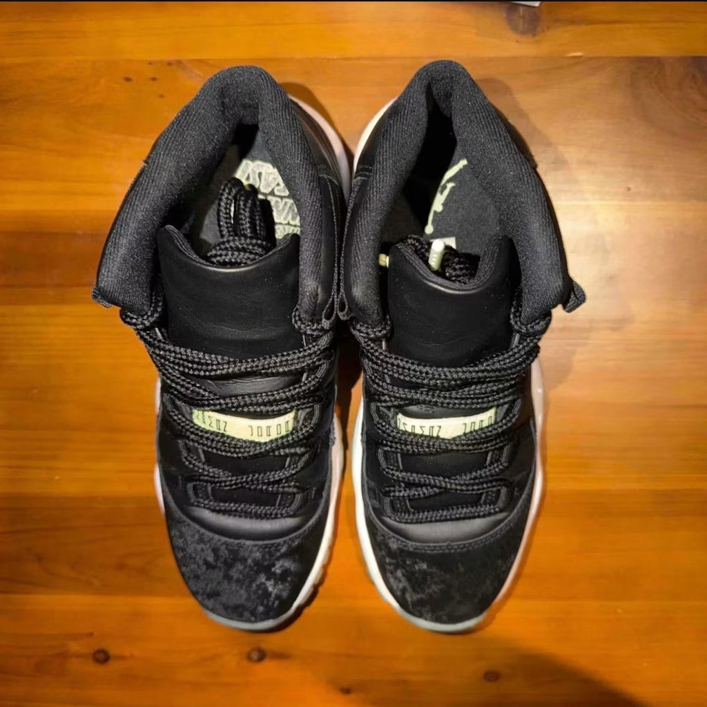 Air Jordan 11 Retro Black Barely Volt (GS) product image 4, provided for visual reference and product detail review