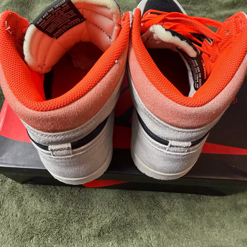 Air Jordan 1 Retro High Neutral Grey Hyper Crimson product image 4, provided for visual reference and product detail review
