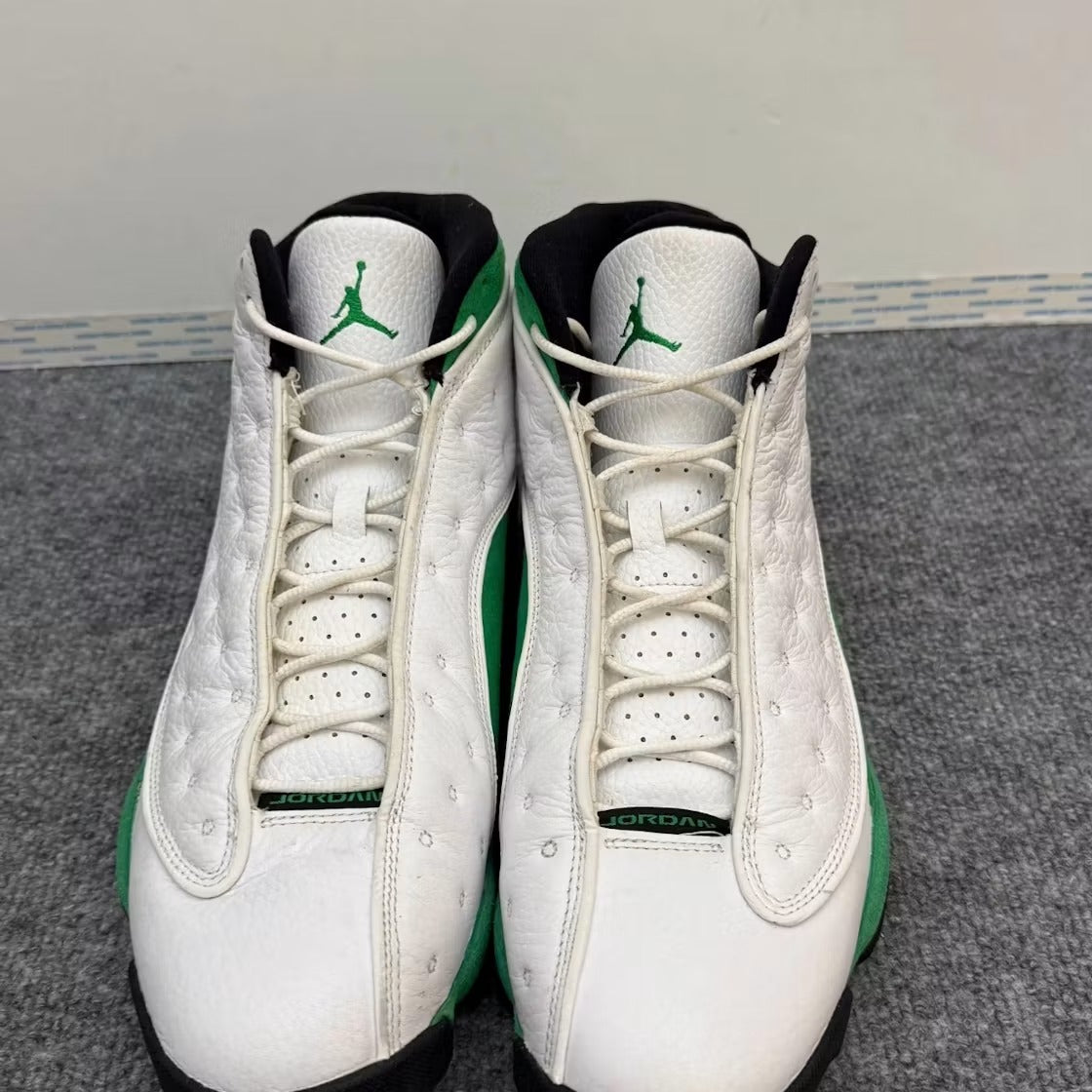 Air Jordan 13 Retro White Lucky Green product image 3, provided for visual reference and product detail review