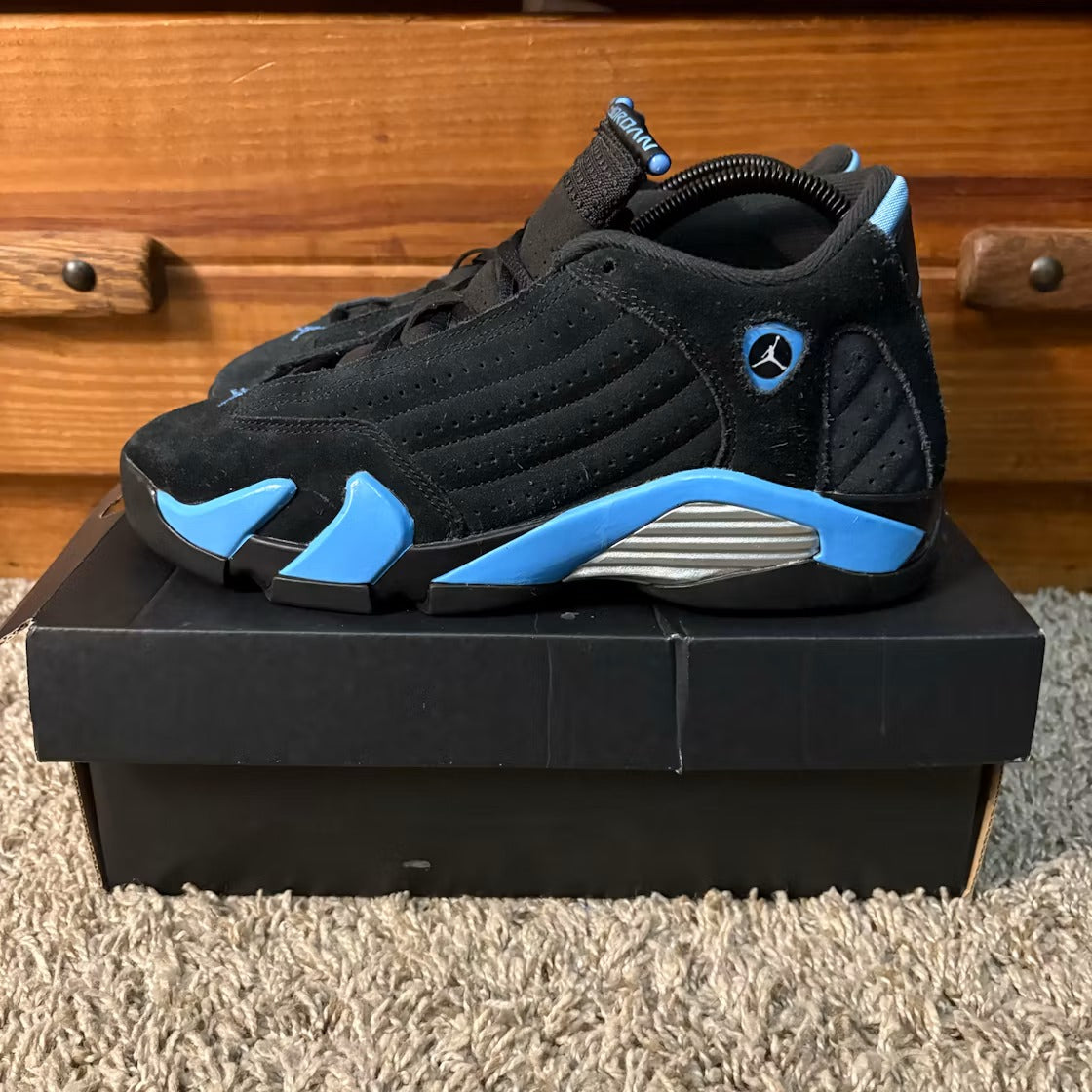 Air Jordan 14 Retro Black University Blue (2026) (GS) product image 3, provided for visual reference and product detail