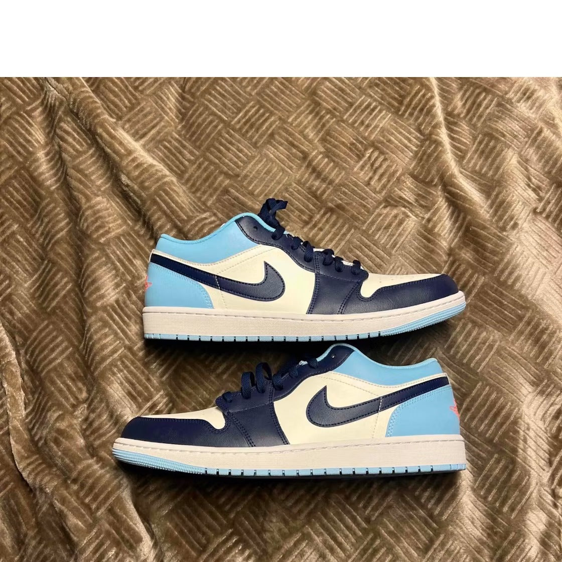 Air Jordan 1 Low Sail Blue Chill product image 2, provided for visual reference and product detail review