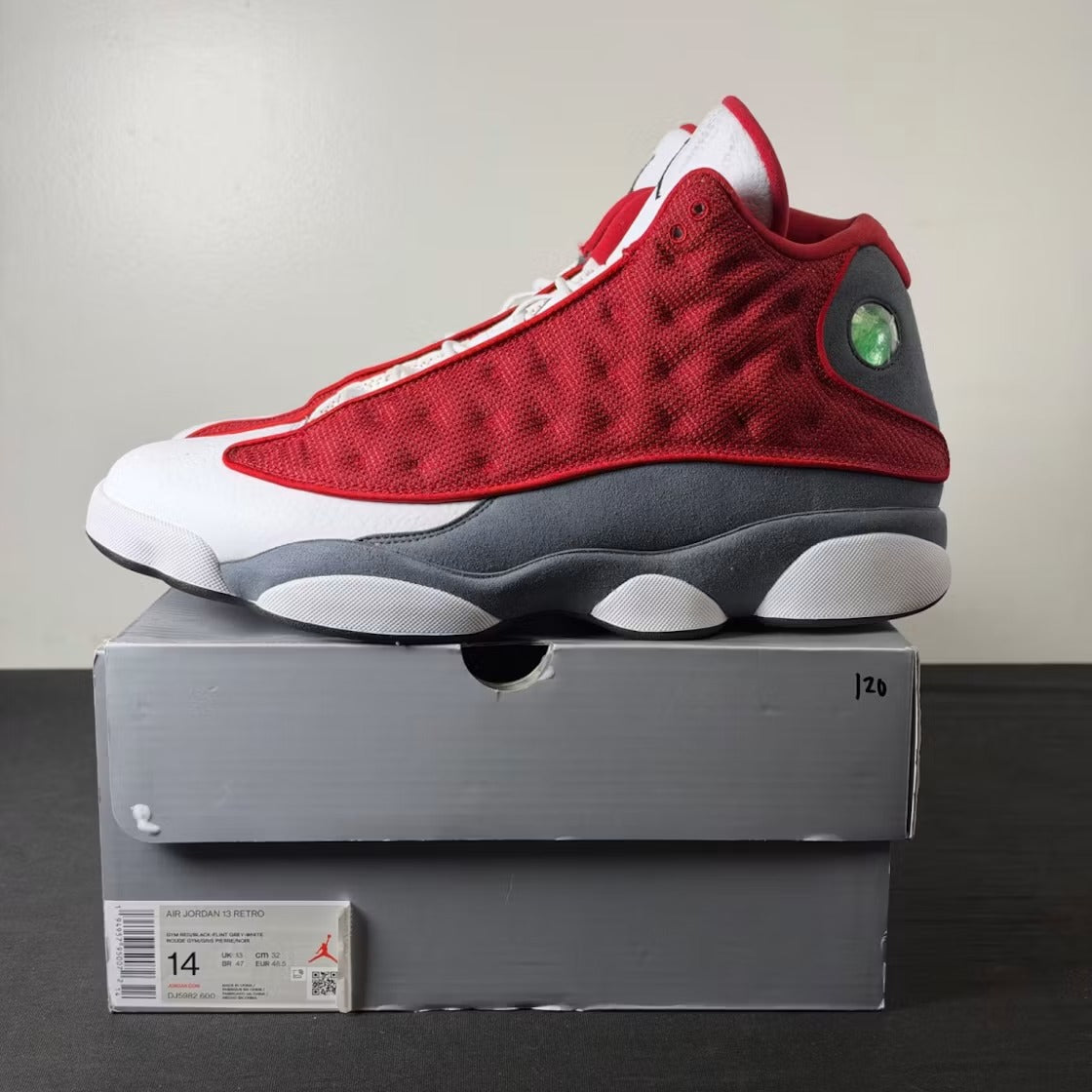 Air Jordan 13 Retro Gym Red Flint Grey product image 4, provided for visual reference and product detail review