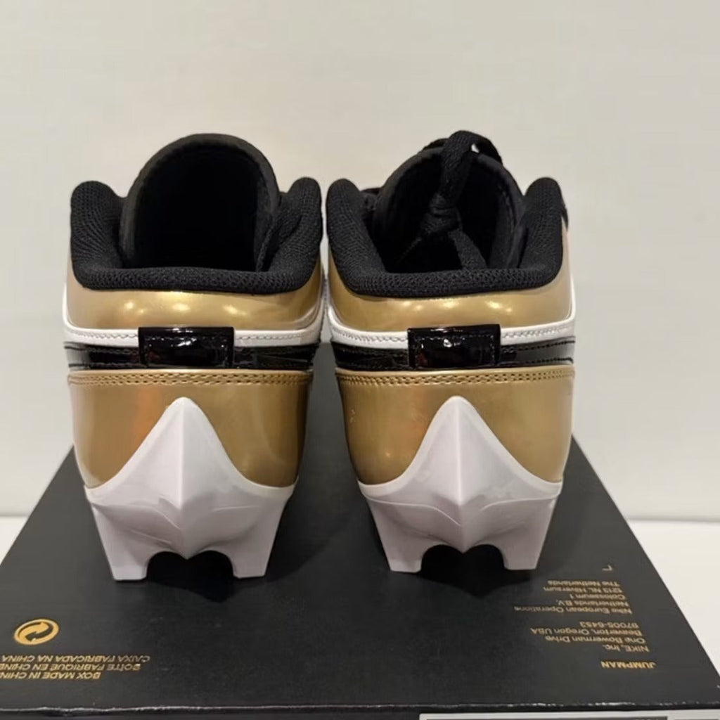 Air Jordan 1 Low TD Cleat Patent Gold Toe product image 3, provided for visual reference and product detail review