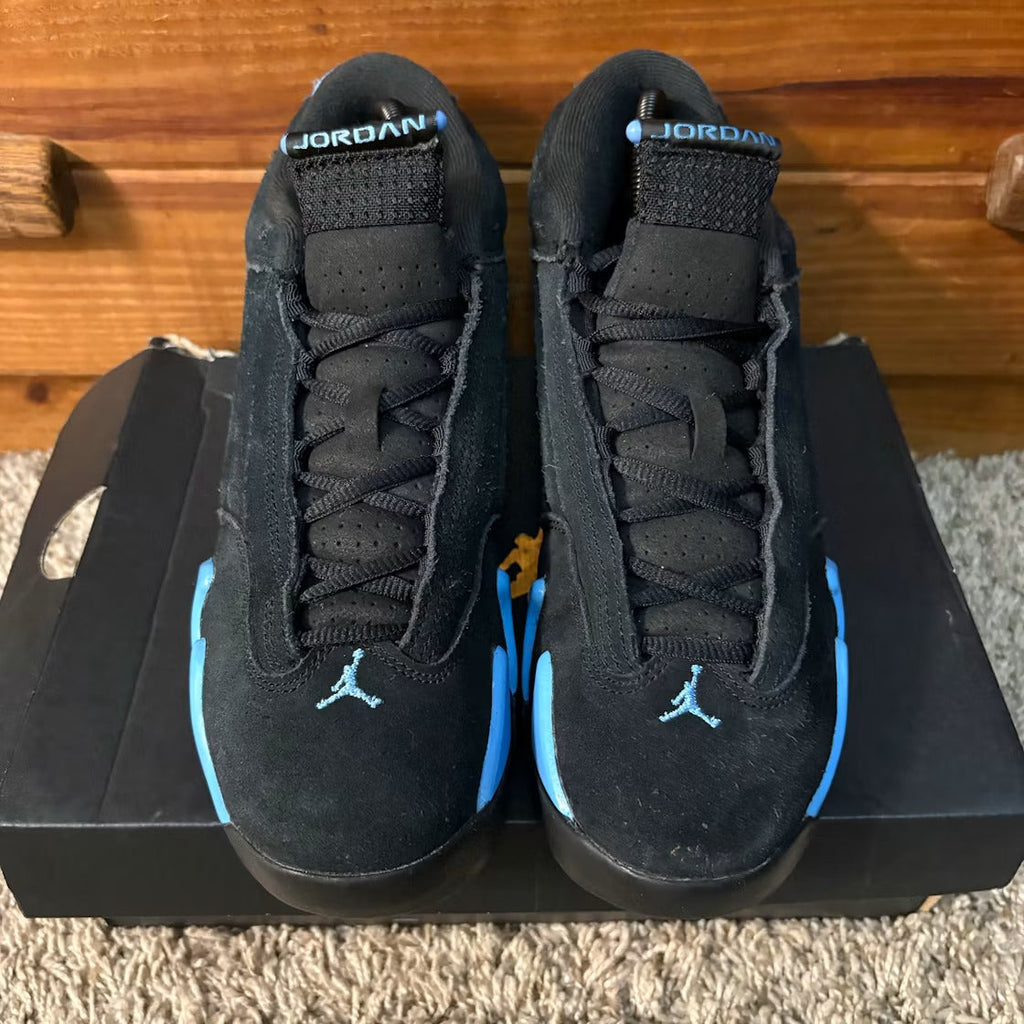 Air Jordan 14 Retro Black University Blue (2026) (GS) product image 4, provided for visual reference and product detail