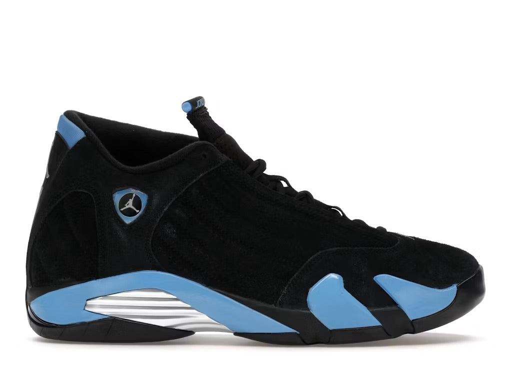 Air Jordan 14 Retro Black University Blue (2026) product image 1, provided for visual reference and product detail review
