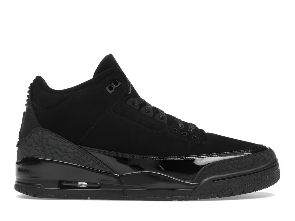 Air Jordan 3 Retro Black Cat (2025) product image 1, provided for visual reference and product detail review