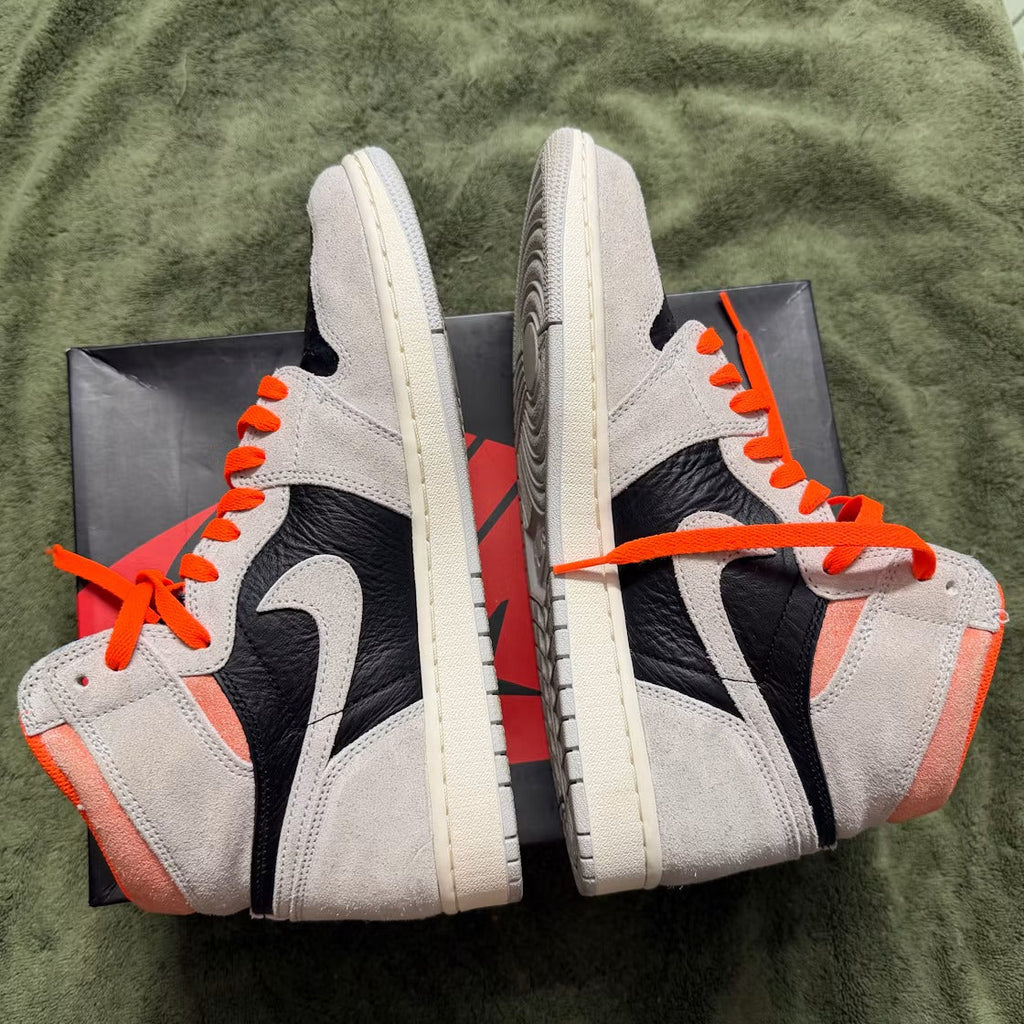 Air Jordan 1 Retro High Neutral Grey Hyper Crimson product image 5, provided for visual reference and product detail review