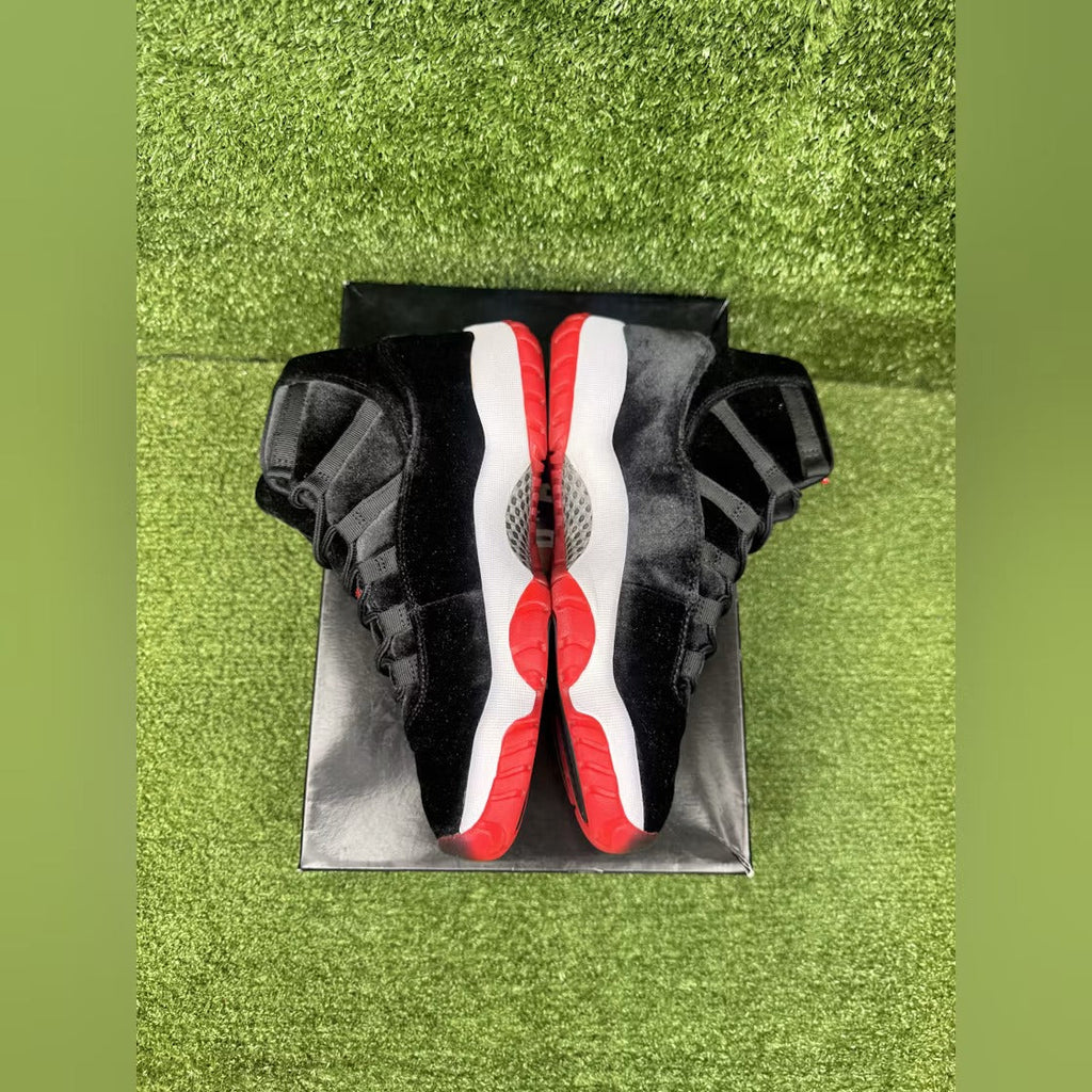 Air Jordan 11 Retro Bred Velvet (Women) product image 6, provided for visual reference and product detail review