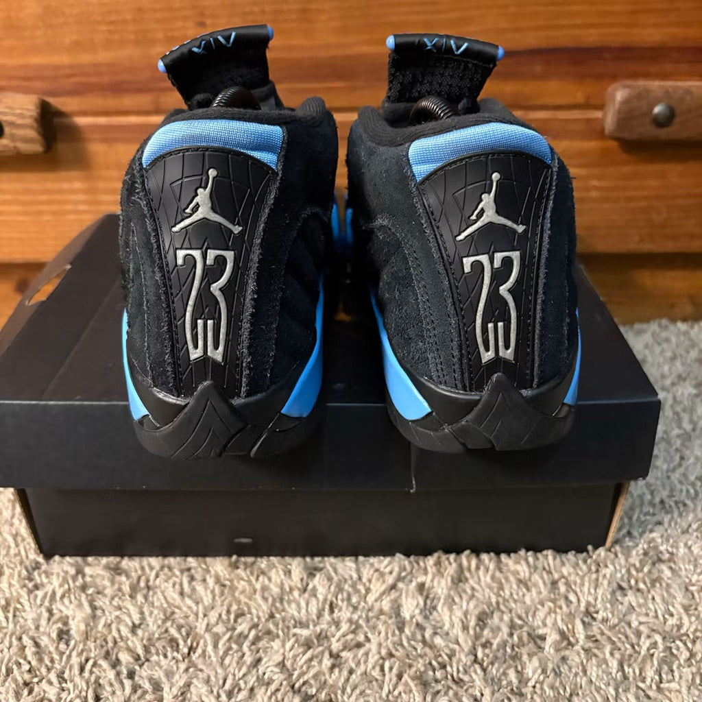 Air Jordan 14 Retro Black University Blue (2026) (GS) product image 5, provided for visual reference and product detail
