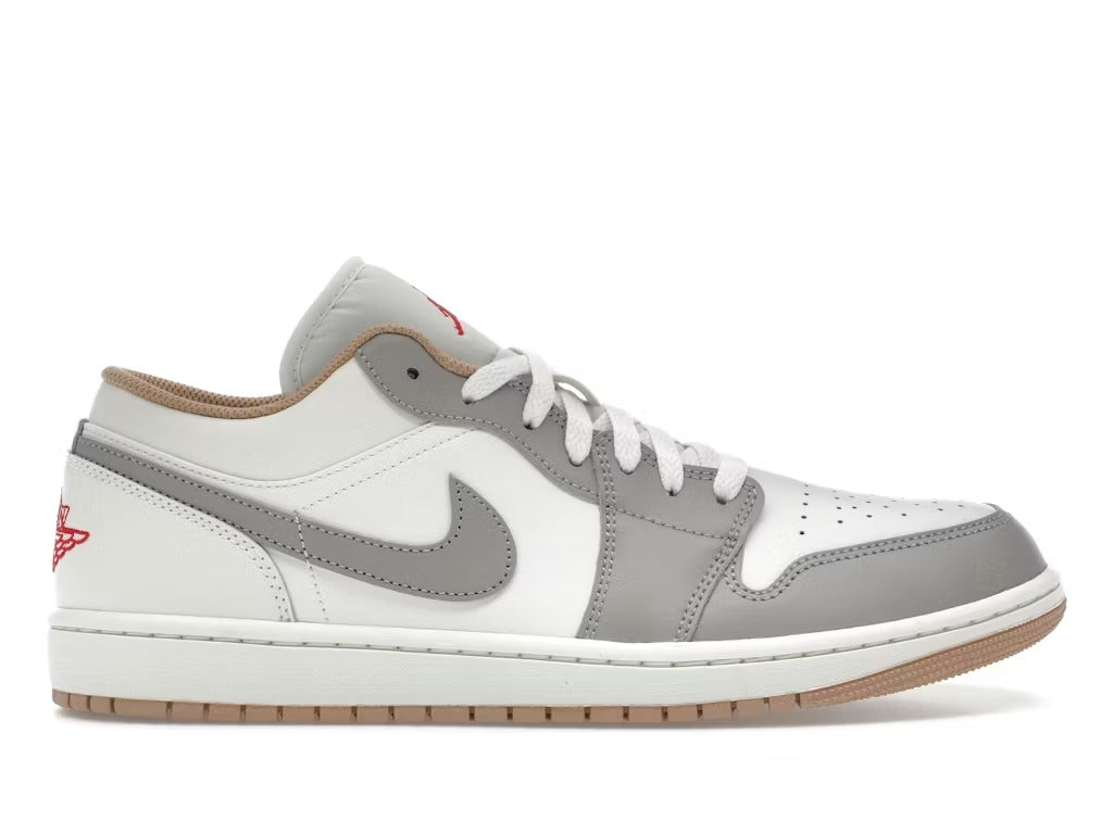 Air Jordan 1 Low Sail College Grey Rattan product image 1, provided for visual reference and product detail review