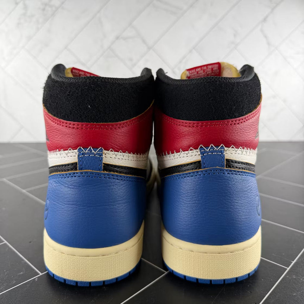 Air Jordan 1 Retro High OG SP Fragment x Union LA Varsity Red Sport Royal product image 3, provided for visual reference and