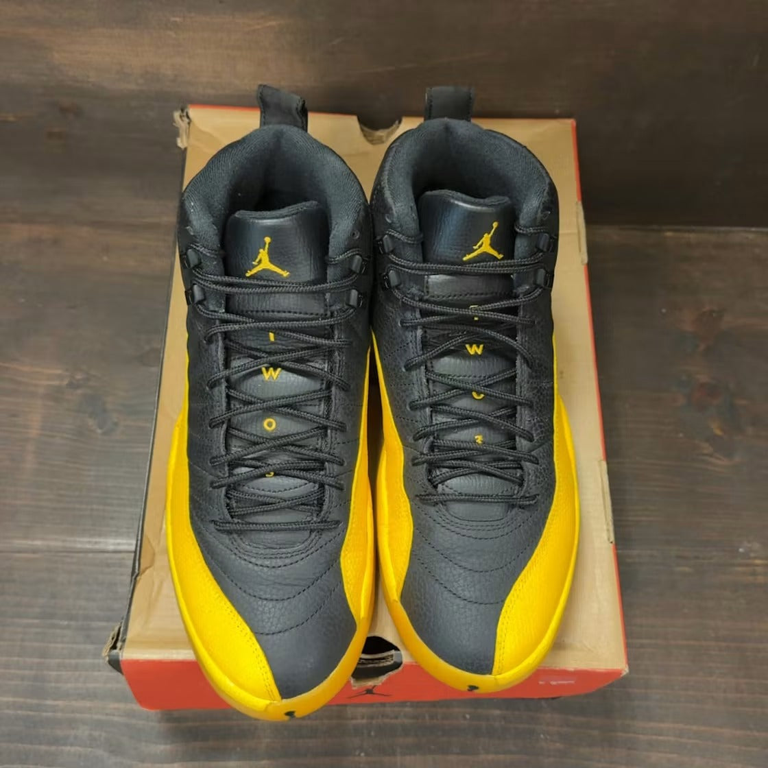 Air Jordan 12 Retro Black University Gold product image 3, provided for visual reference and product detail review