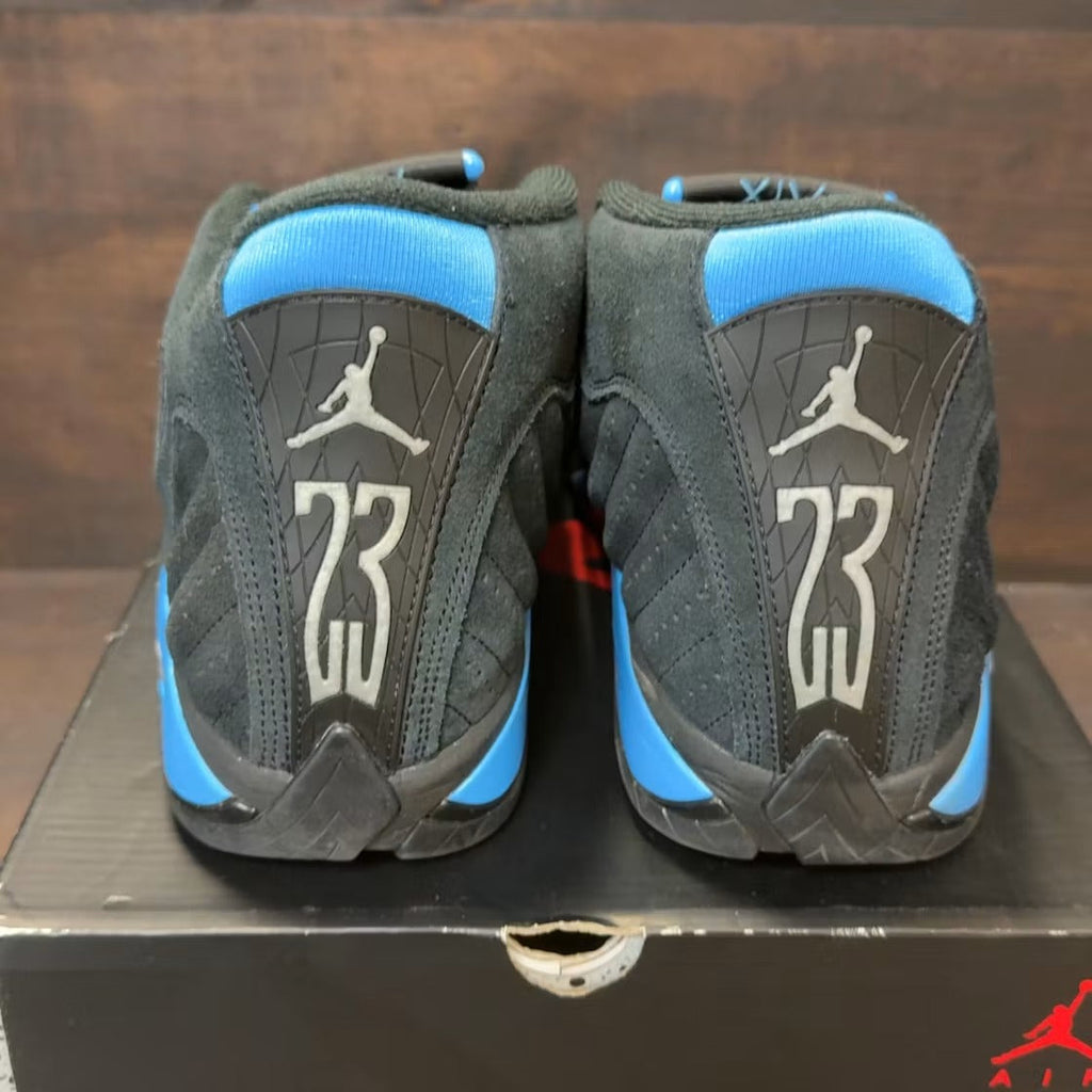 Air Jordan 14 Retro Black University Blue (2026) product image 4, provided for visual reference and product detail review