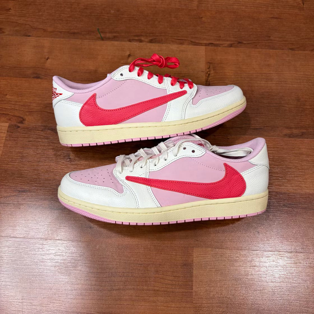Air Jordan 1 Retro Low OG SP Travis Scott Sail Tropical Pink product image 2, provided for visual reference and product