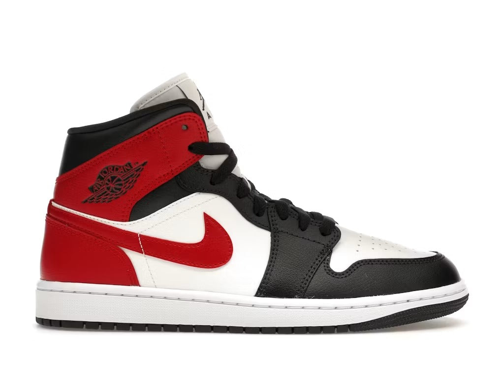 Air Jordan 1 Mid Gym Red Off Noir (Women) product image 1, provided for visual reference and product detail review