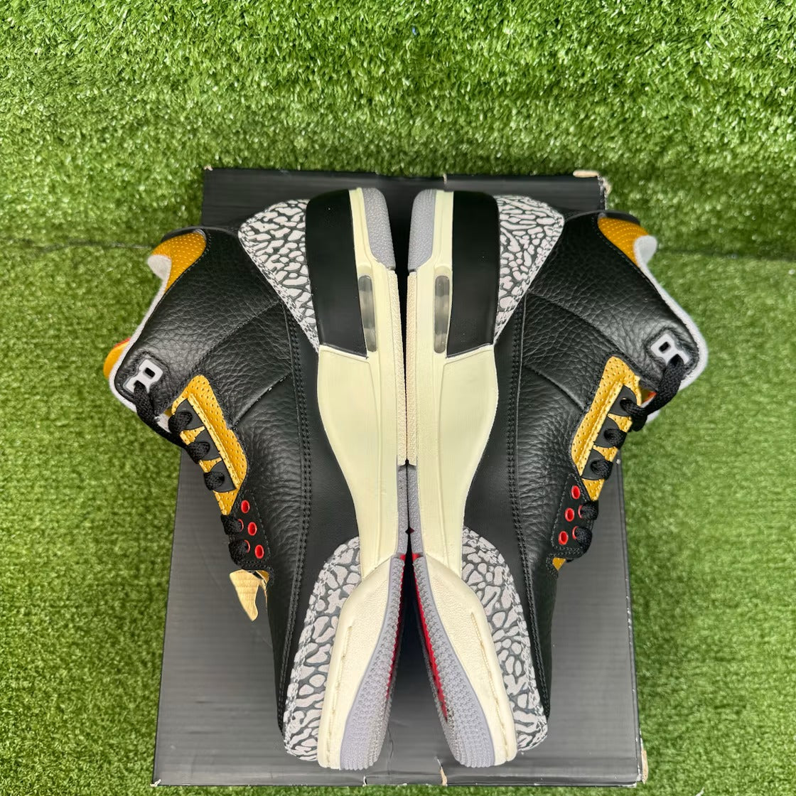 Air Jordan 3 Retro Black Cement Gold (Women) product image 4, provided for visual reference and product detail review
