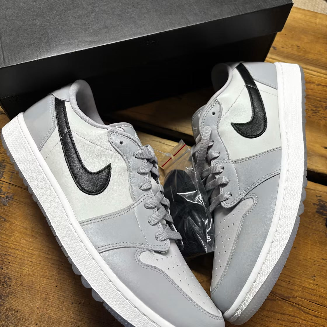 Air Jordan 1 Retro Low Golf Wolf Grey product image 2, provided for visual reference and product detail review
