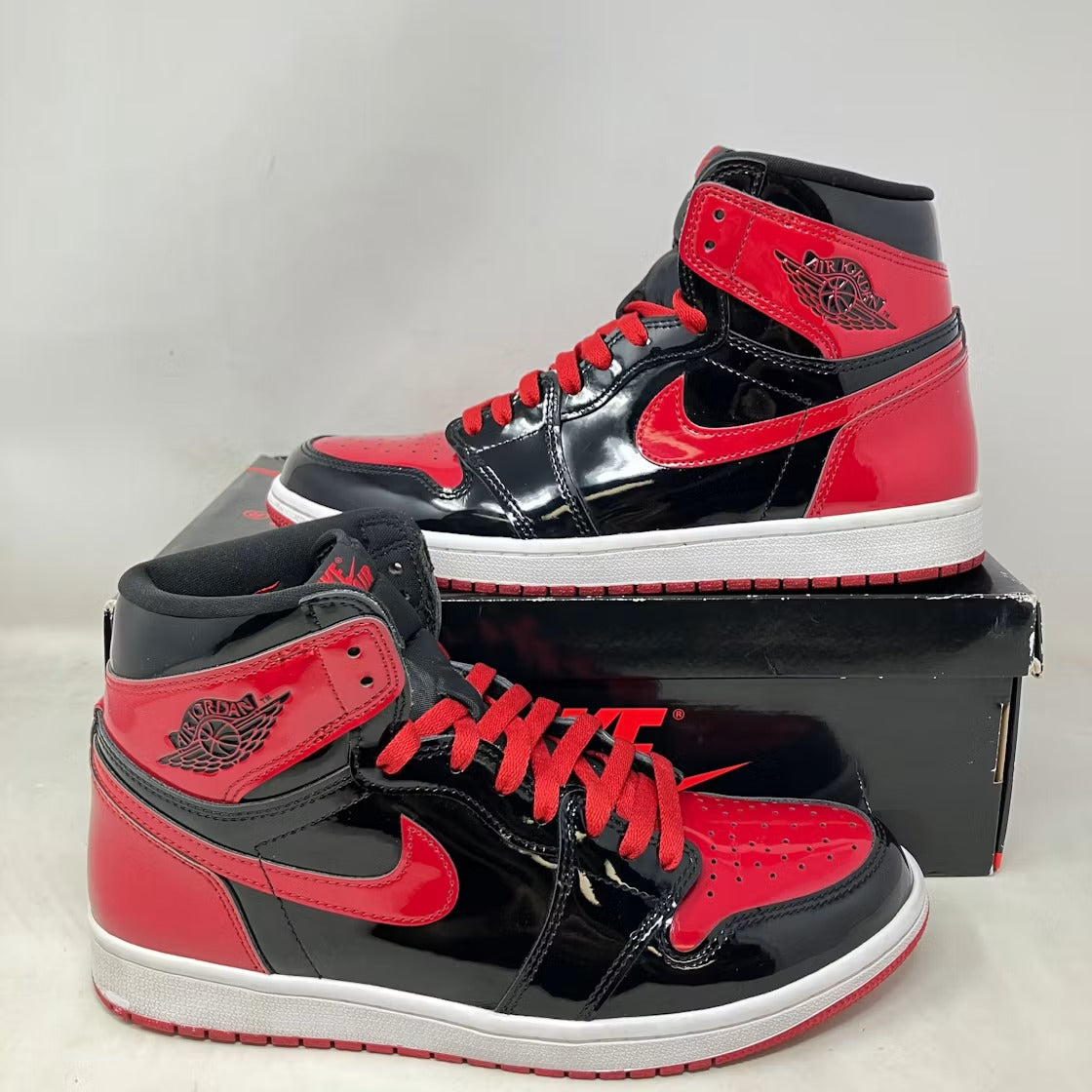 Air Jordan 1 Retro High OG Patent Bred product image 3, provided for visual reference and product detail review