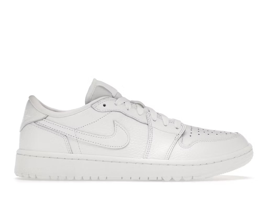 Air Jordan 1 Retro Low Golf Triple White product image 1, provided for visual reference and product detail review