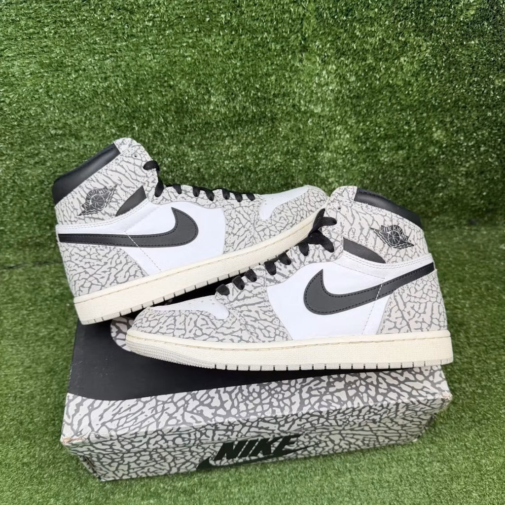 Air Jordan 1 Retro High OG White Cement product image 2, provided for visual reference and product detail review