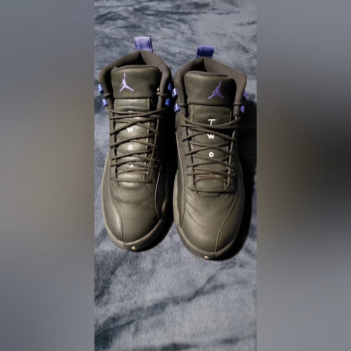 Air Jordan 12 Retro Black Dark Concord product image 2, provided for visual reference and product detail review