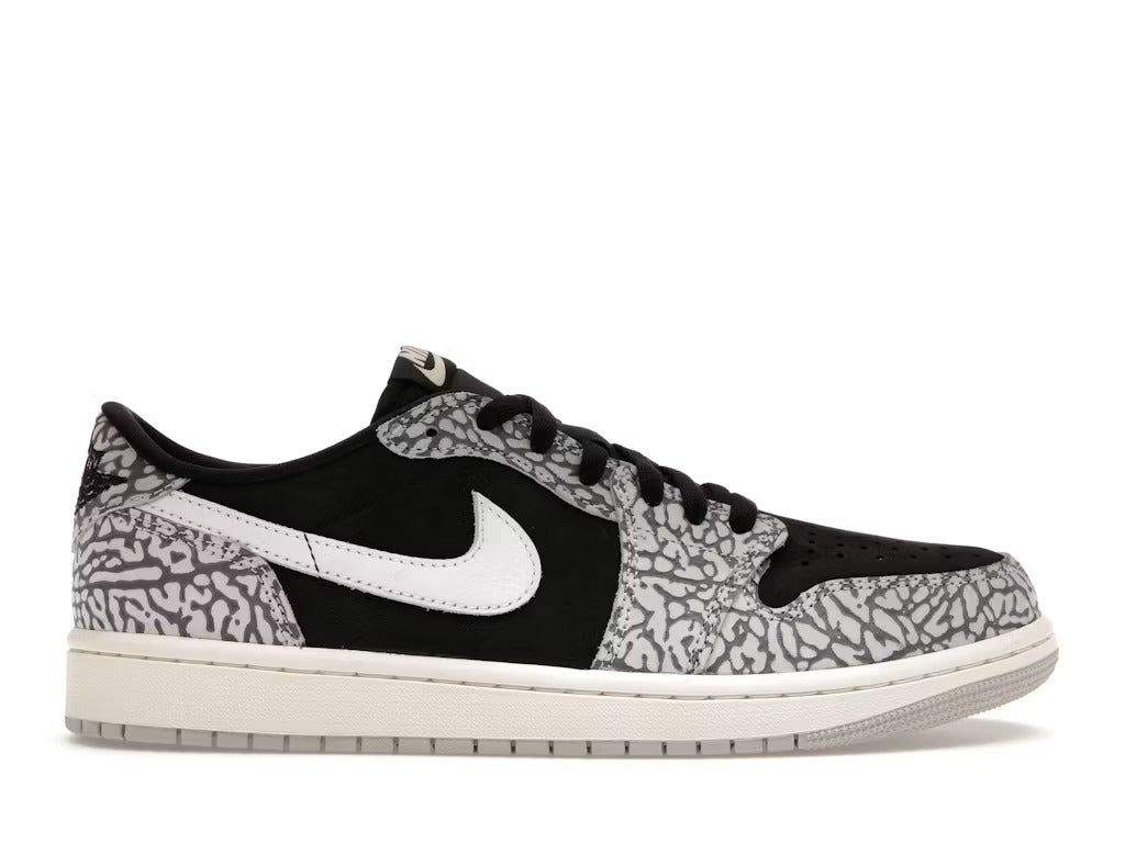 Air Jordan 1 Retro Low OG Black Cement product image 1, provided for visual reference and product detail review
