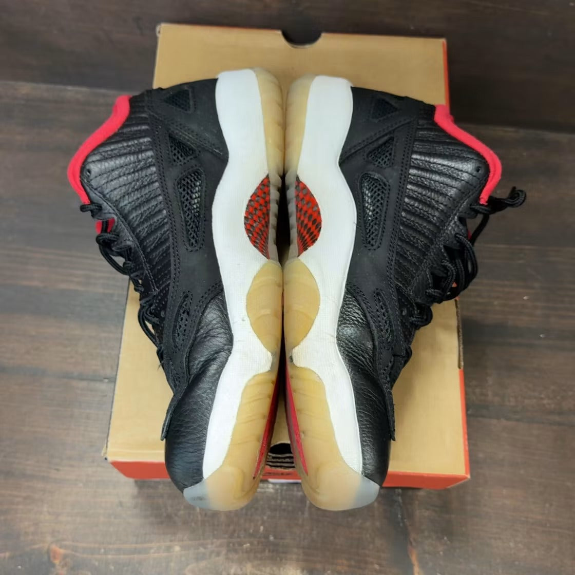 Air Jordan 11 Retro Low IE Bred (2021) product image 4, provided for visual reference and product detail review