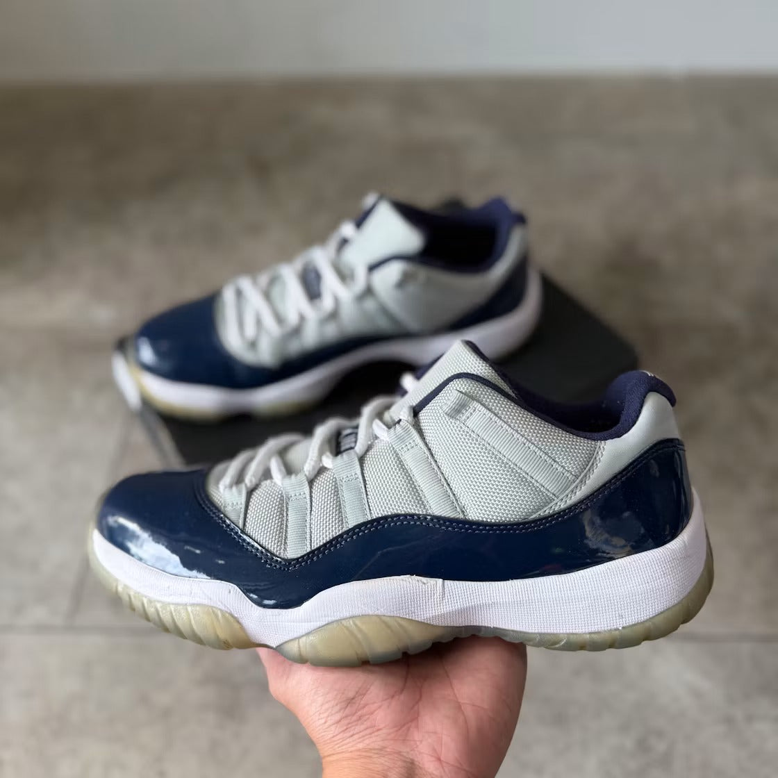 Air Jordan 11 Retro Low Georgetown product image 5, provided for visual reference and product detail review