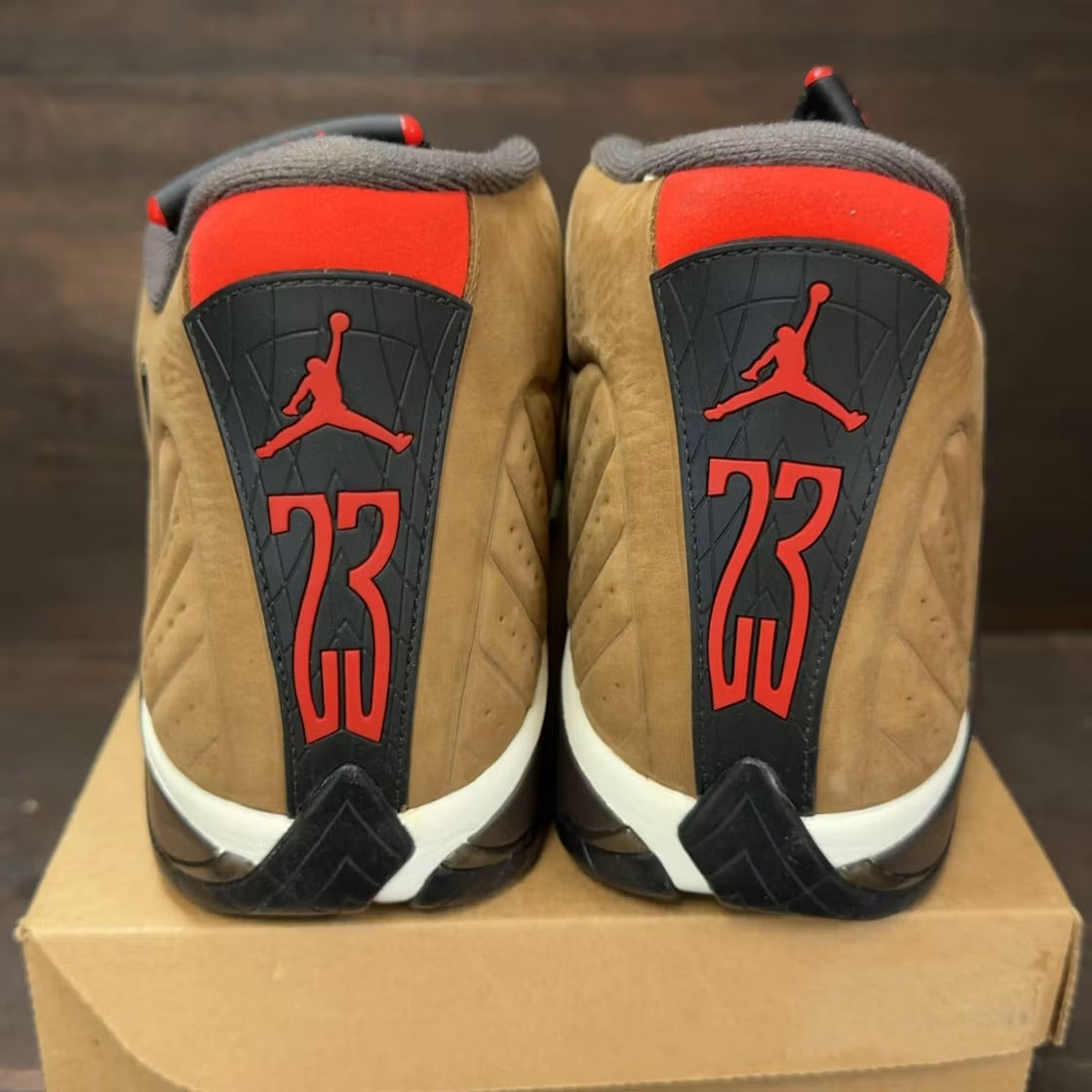 Air Jordan 14 Retro Winterized Archaeo Brown product image 4, provided for visual reference and product detail review