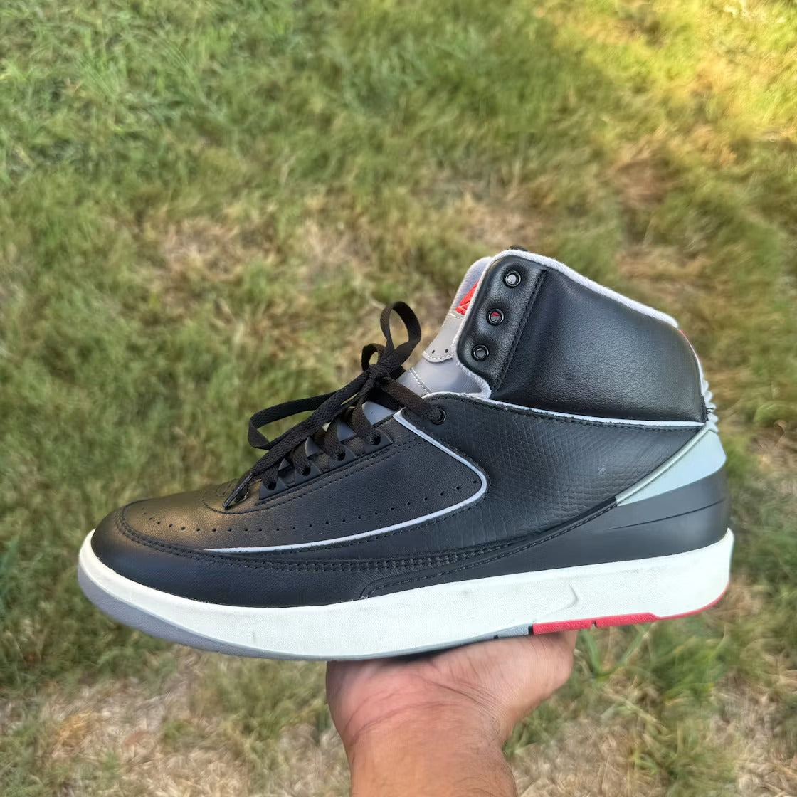 Air Jordan 2 Retro Black Cement product image 3, provided for visual reference and product detail review