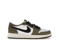 Air Jordan 1 Retro Low OG Medium Olive (GS) product image 1, provided for visual reference and product detail review