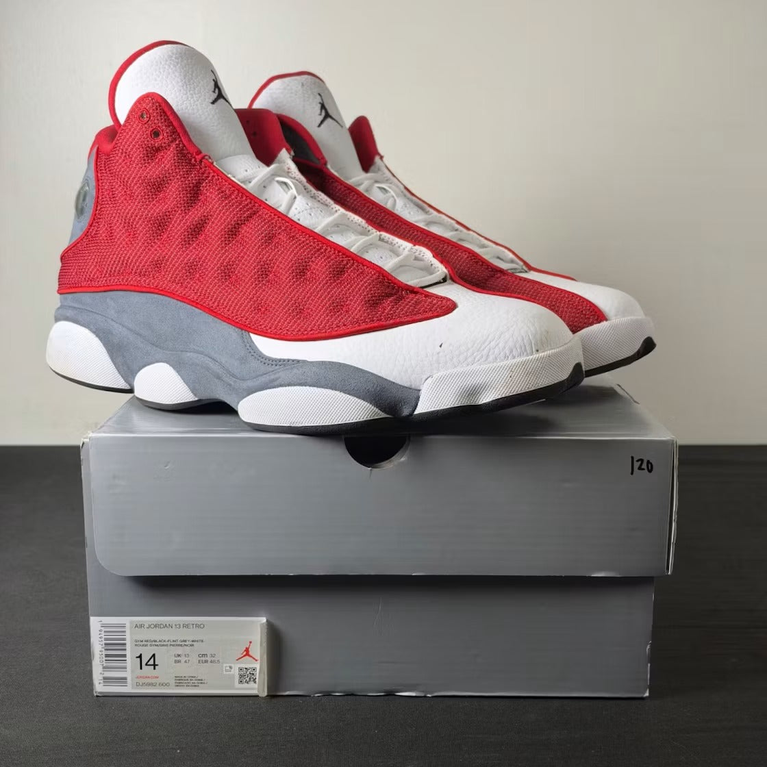 Air Jordan 13 Retro Gym Red Flint Grey product image 2, provided for visual reference and product detail review