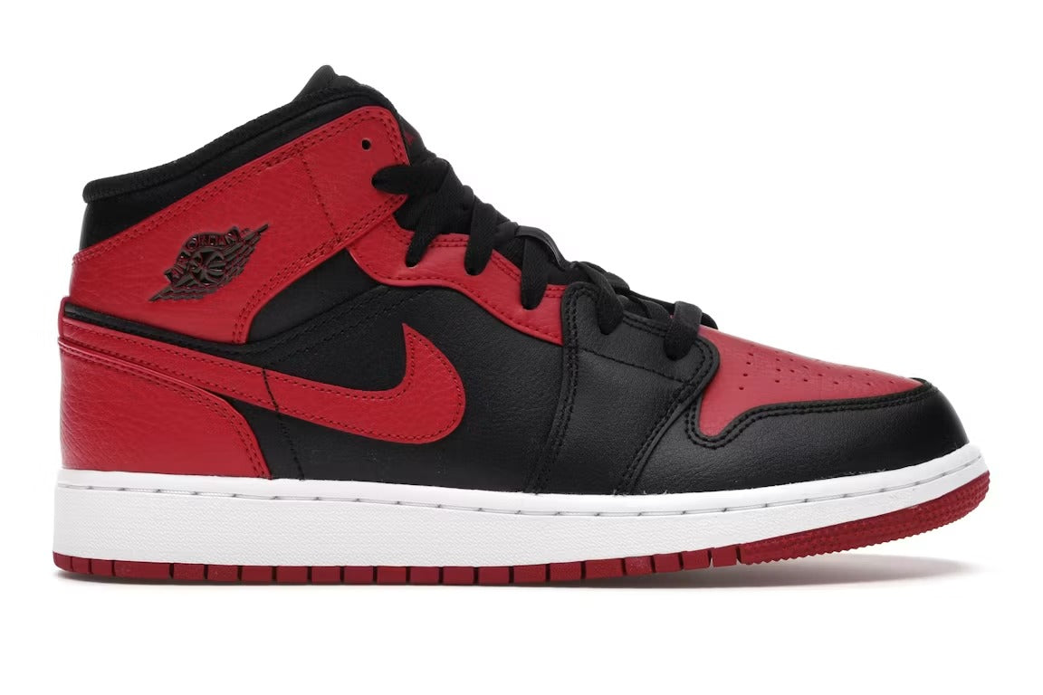 Air Jordan 1 Mid Banned (2020) (GS) product image 1, provided for visual reference and product detail review